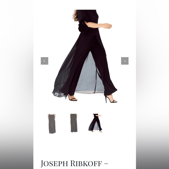 💖HOST PICK💖 VINTAGE Joesph Ribkoff Skirt Overlay Palazzo Pant | Made in Canada - Picture 11 of 13